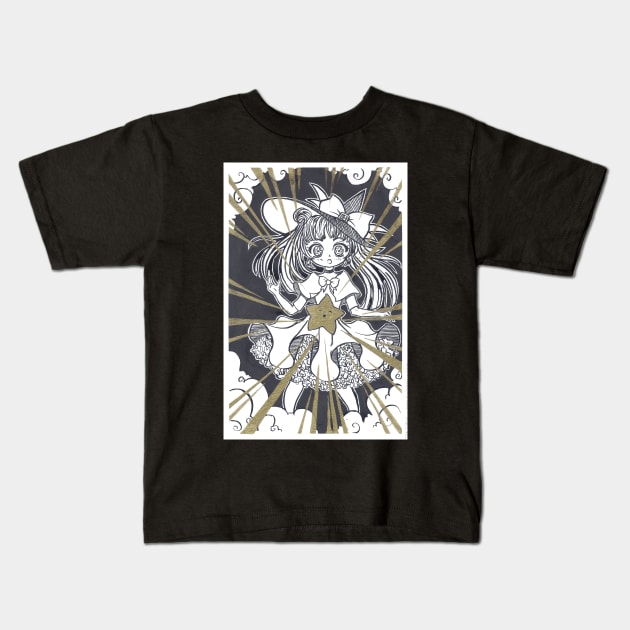 Magical Girl Kids T-Shirt by Milliebeedoodles